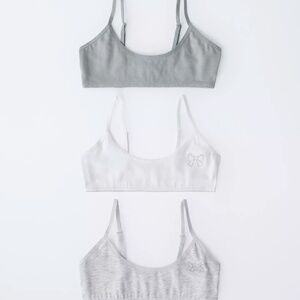 Zara Girls (3) Pack Stretch Bralette Adjustable Bra Sz.